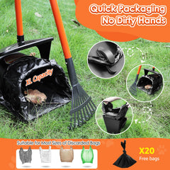 SlowTon bag attachment for quick poop bag placement during cleanup