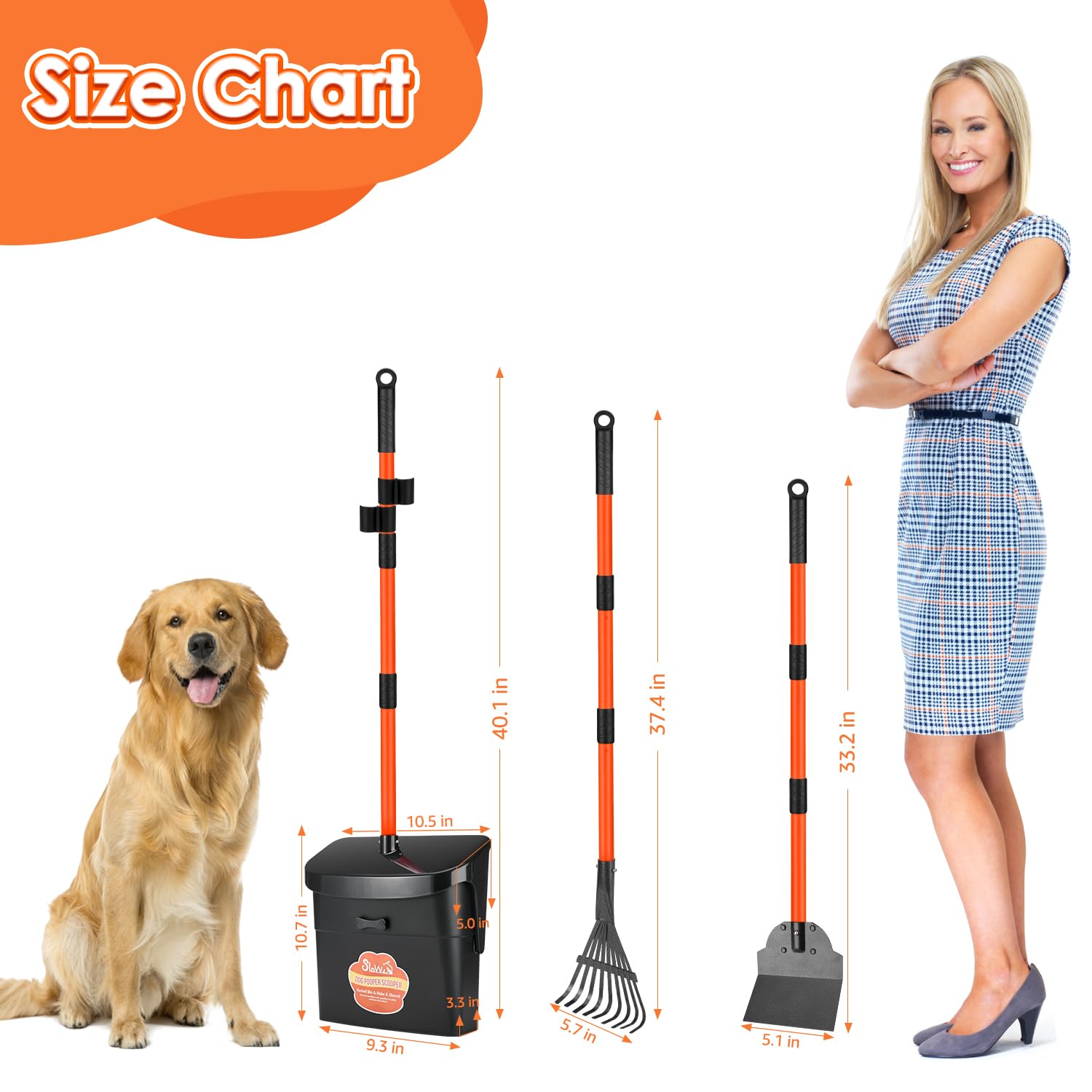 SlowTon pooper scooper kit in outdoor use for multi-surface cleanup