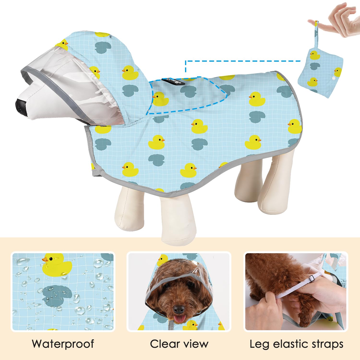 SlowTon adjustable-straps ensure secure fit for most dogs