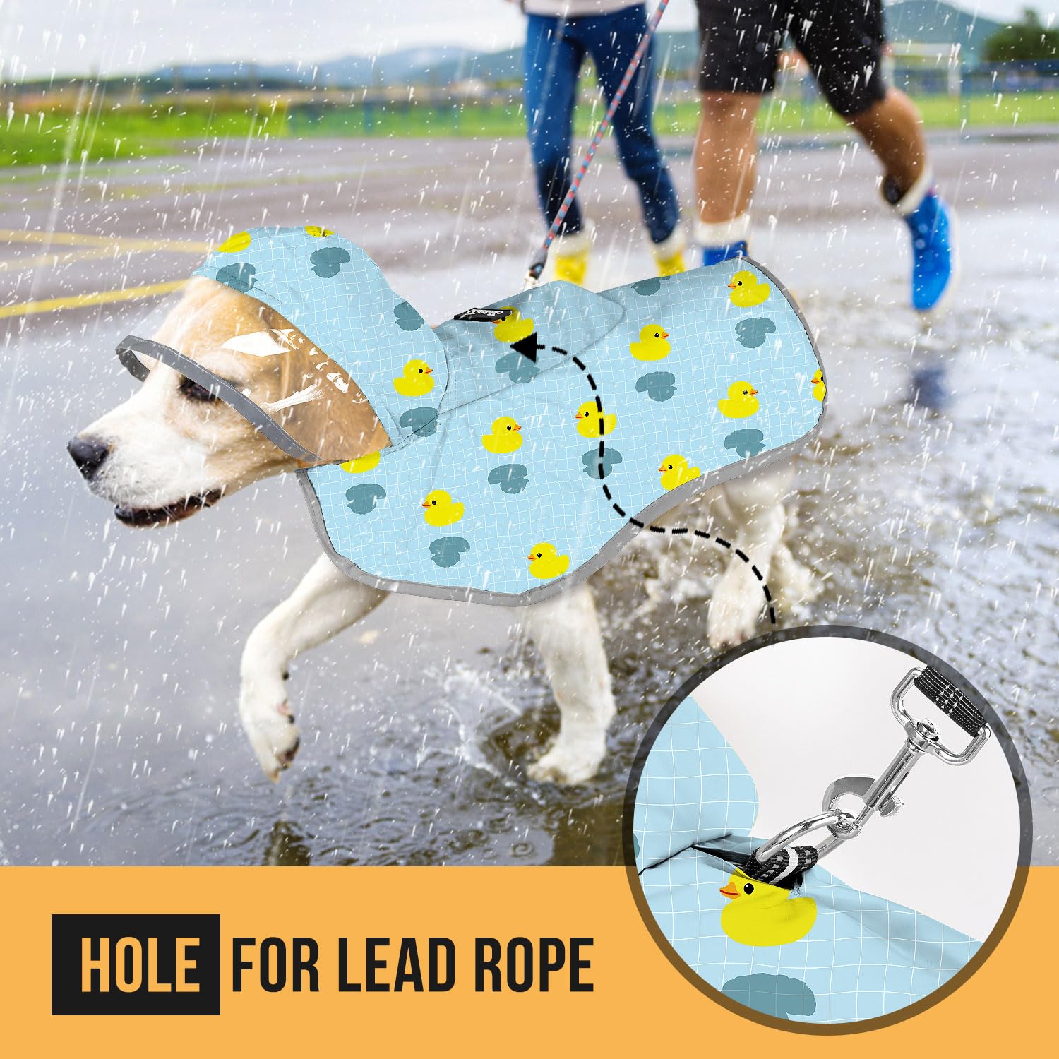SlowTon dog raincoat size range XS-XXXL fits many breeds