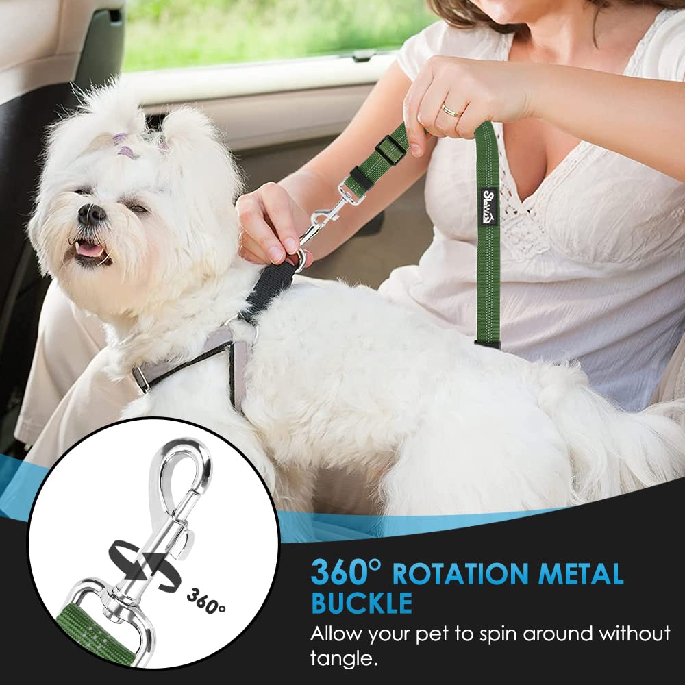 SlowTon seat belt with reflective stitching for night visibility.