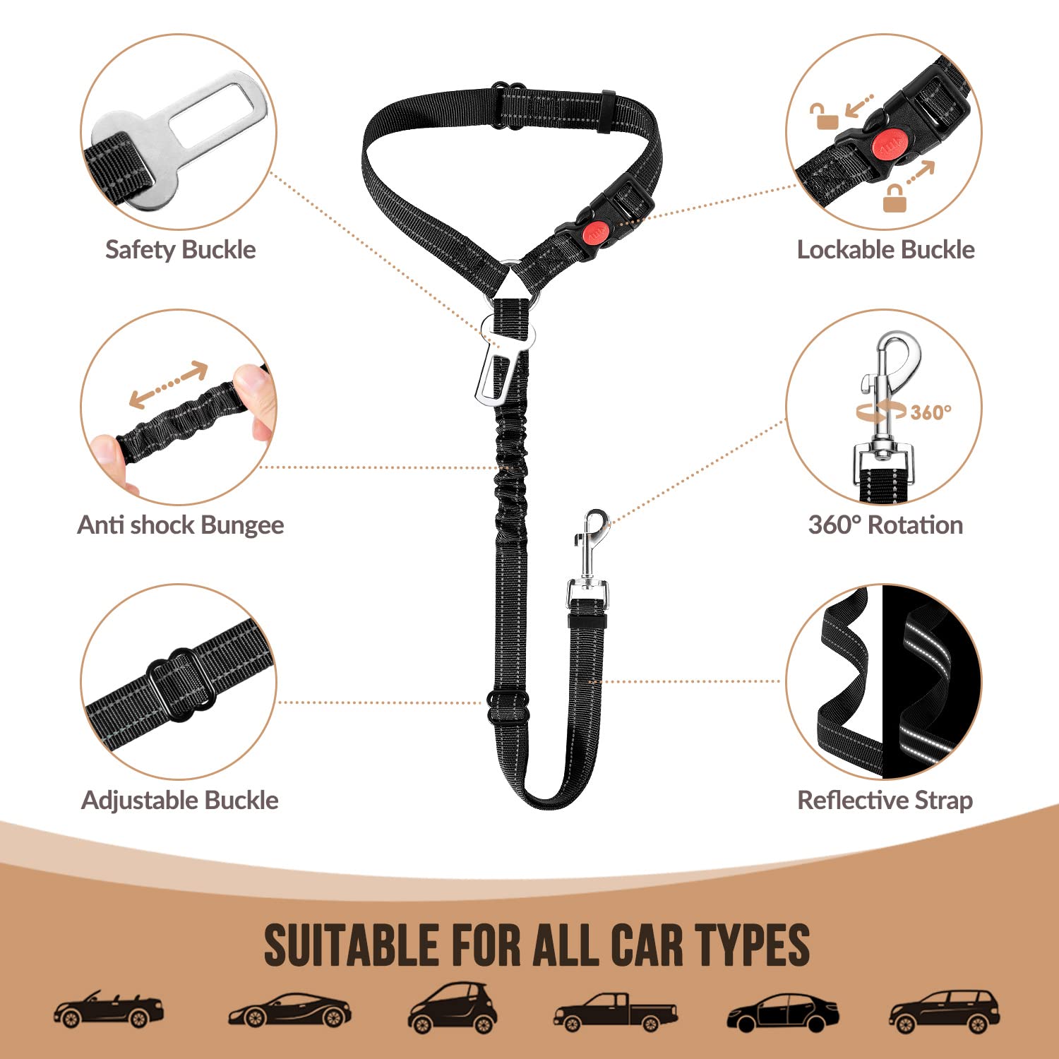SlowTon rotation buckle makes attachment to harness quick and easy
