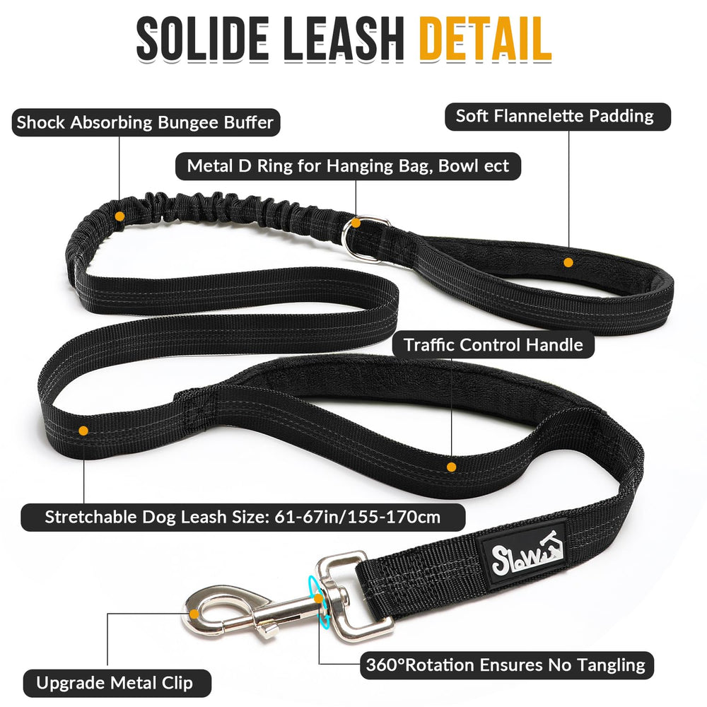 SlowTon durable nylon construction ensures long-lasting use for active dogs.