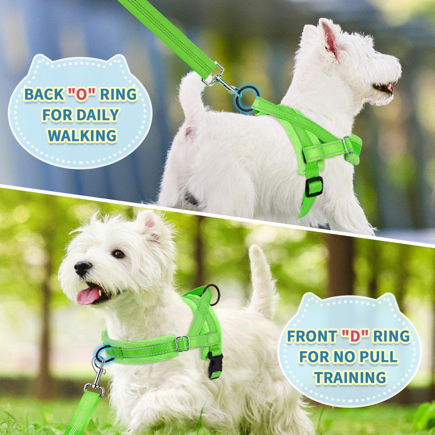 SlowTon flannelette-wrapped straps reduce chafing for happy dogs