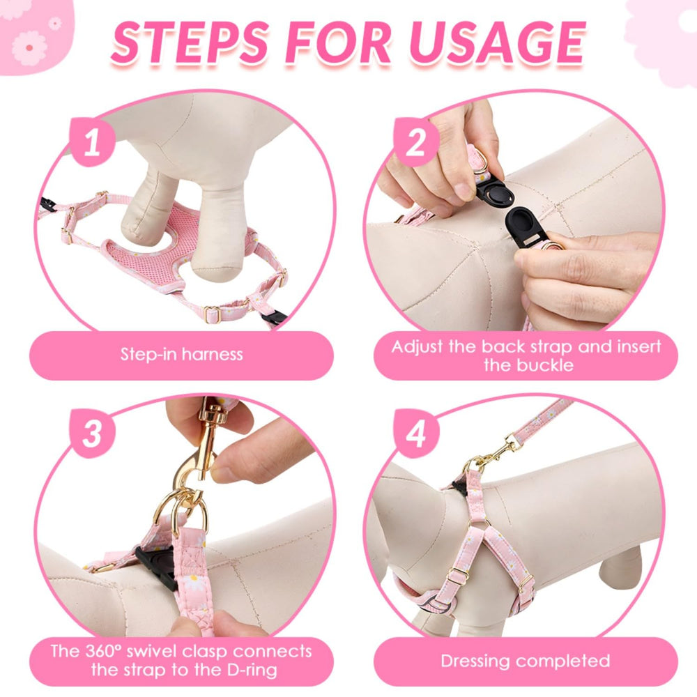 SlowTon harness with 360-degree buckle to prevent tangles