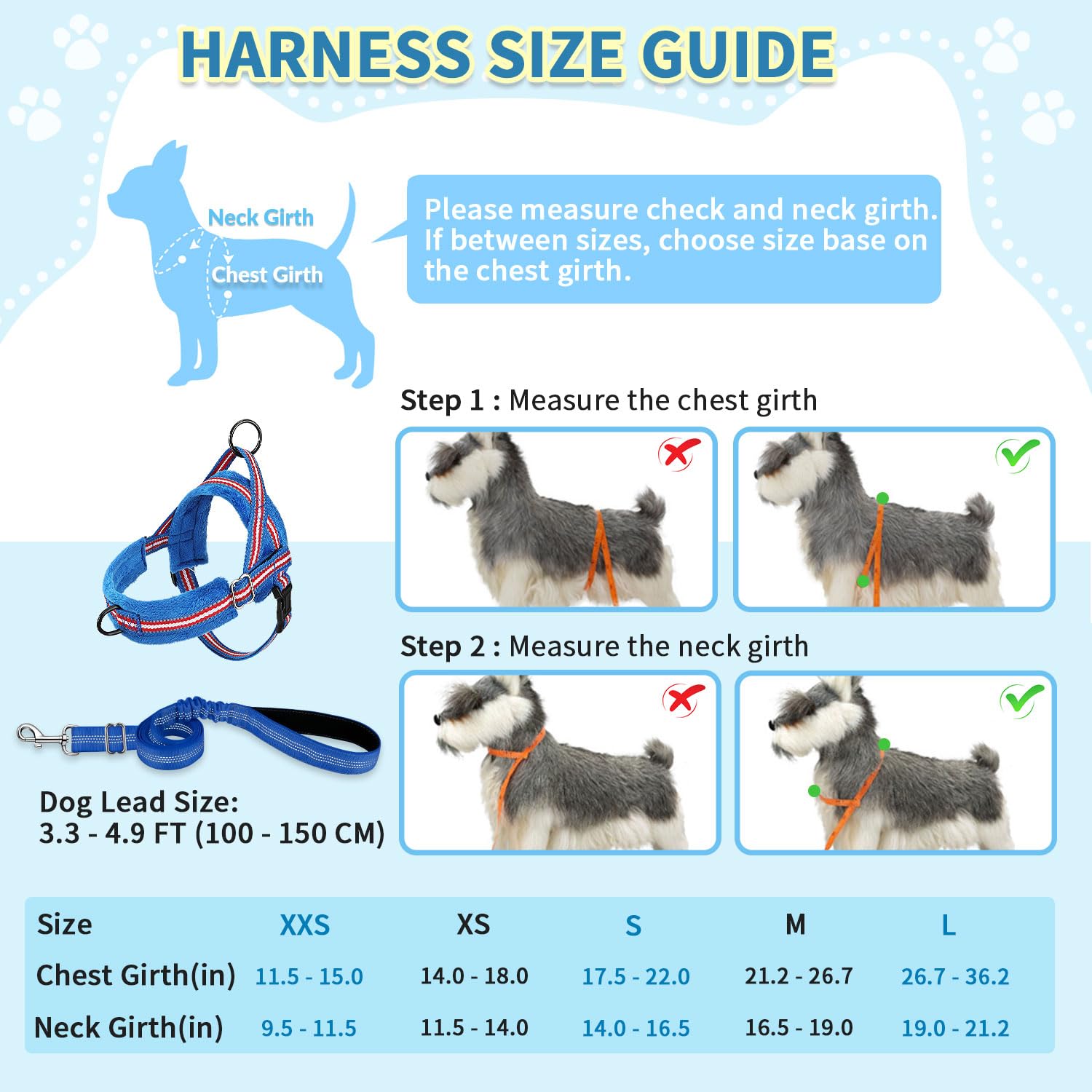 SlowTon harness with reflective stitching for better visibility