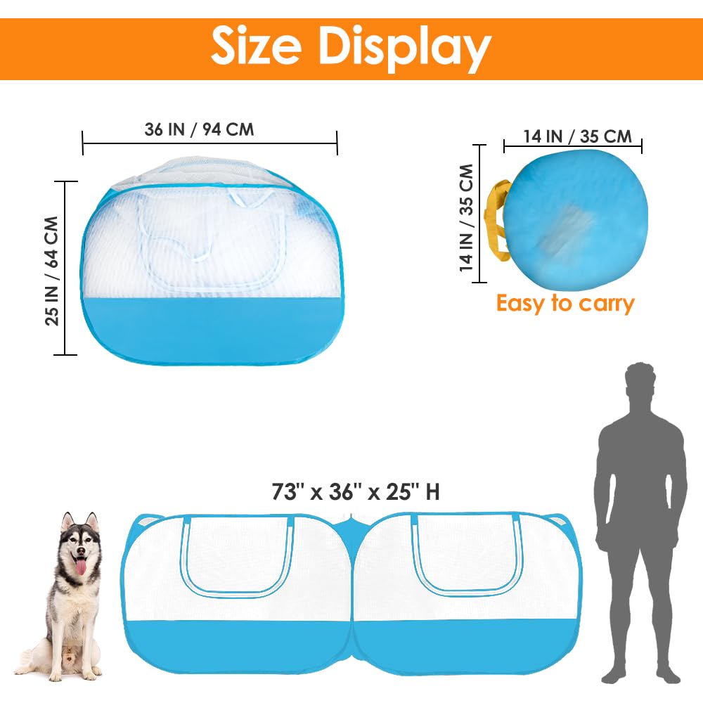 SlowTon indoor outdoor pet tent suitable for dogs, cats, and small animals.