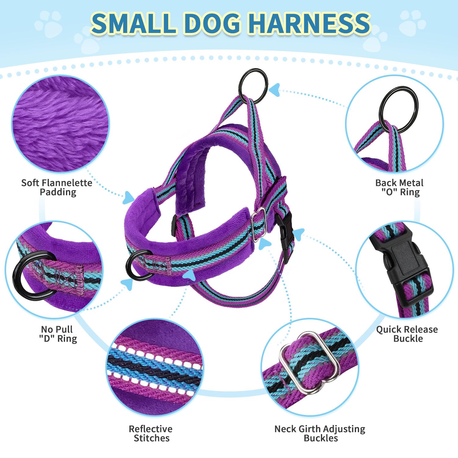 SlowTon Leash 4 ft nylon with padded handle for easy grip.