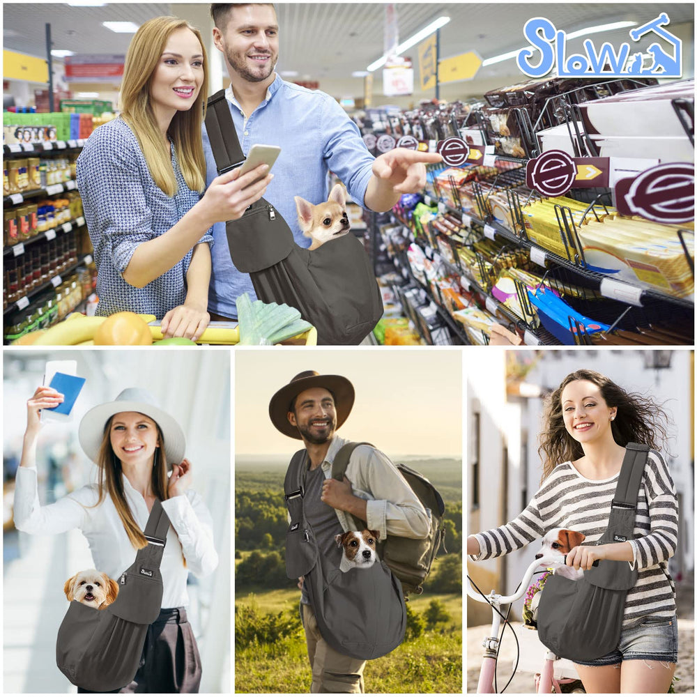 SlowTon sling ideal for mall, subway, park, or travel.