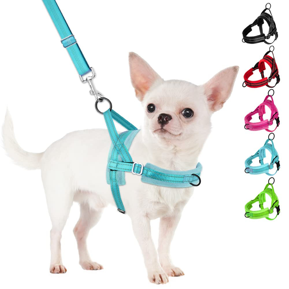 SlowTon No Pull Front Clip Harness, front-clip design for easier control.