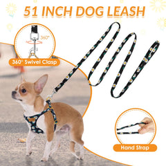 360-degree rotating leash hitch reduces tangling during walks