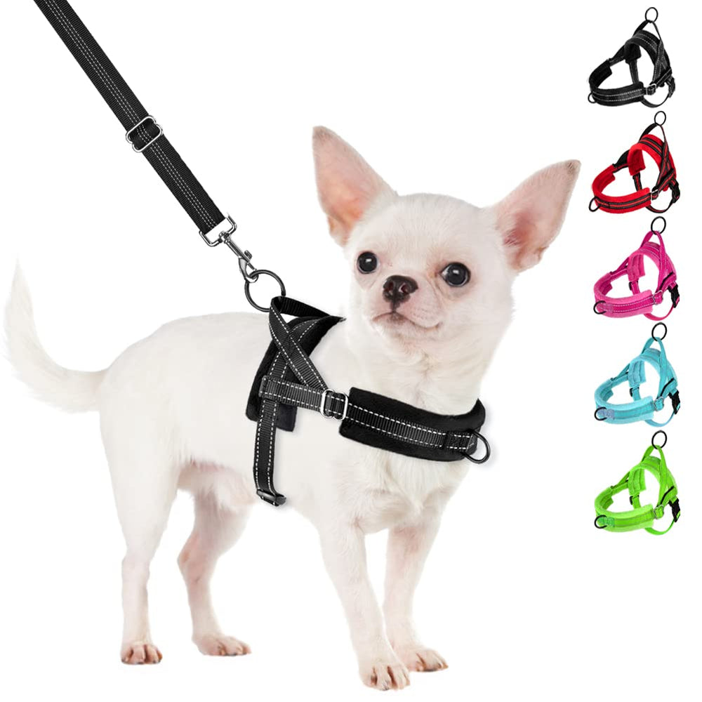 SlowTon no-pull harness with adjustable neck and chest for a secure daily fit.