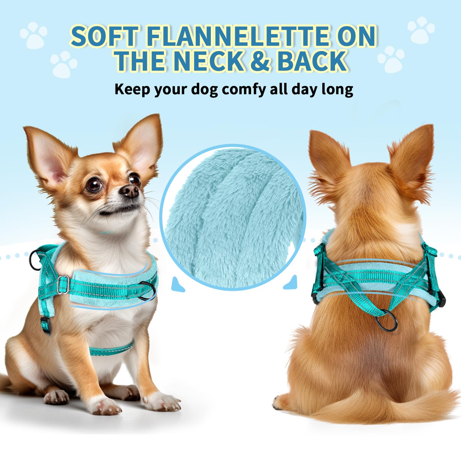 SlowTon no-pull harness back-clip shown for daily walks