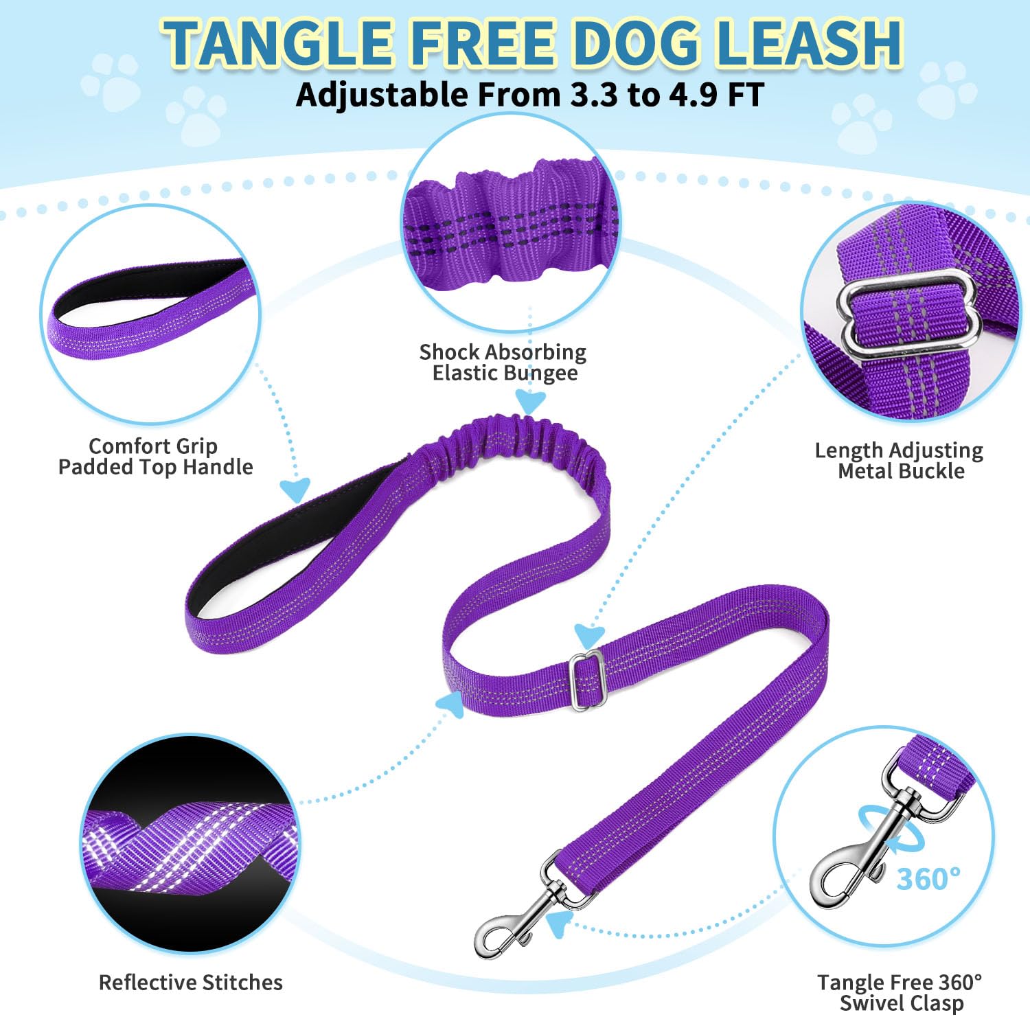 SlowTon No Pull Harness back ring for casual leash attachment.