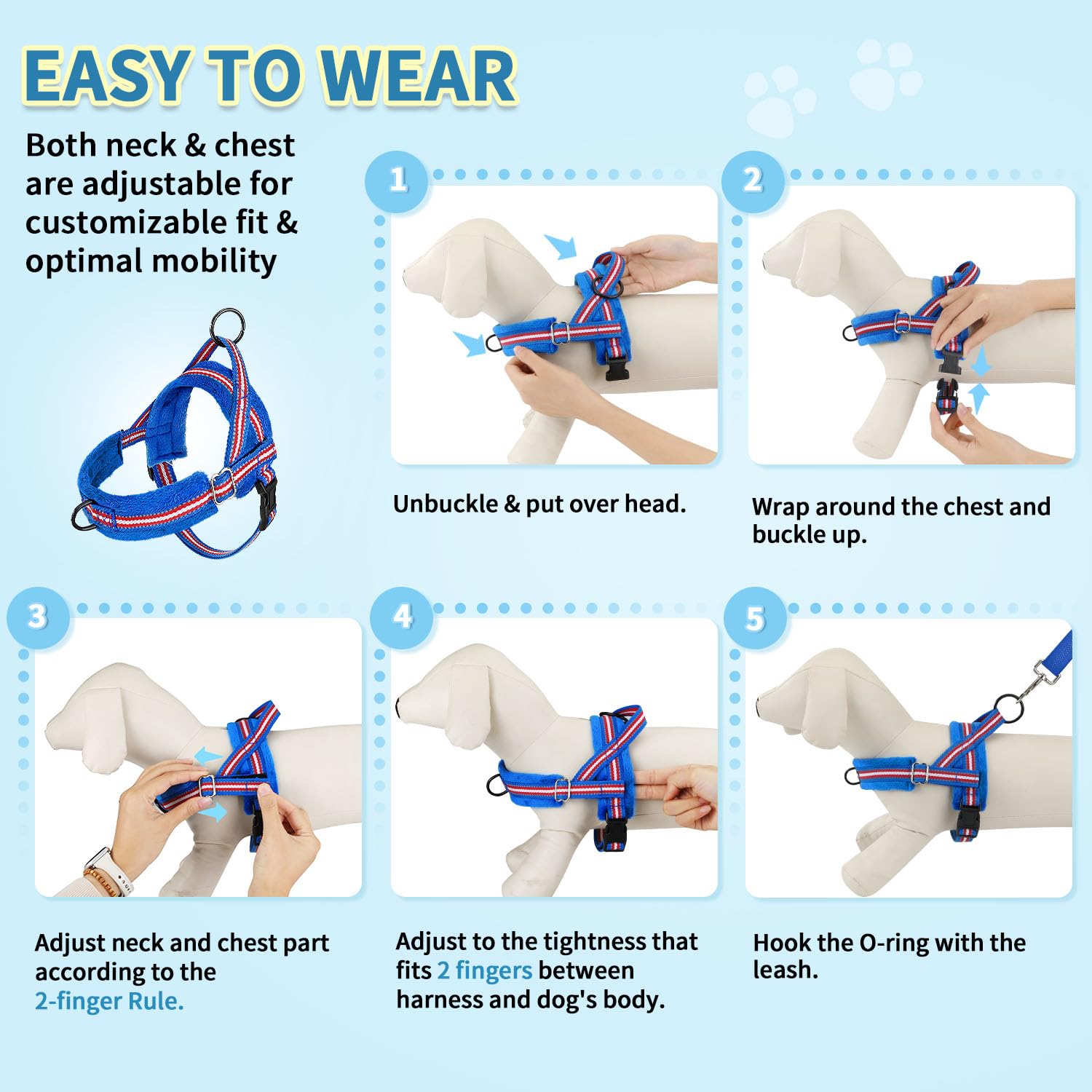 SlowTon padded-handle leash provides comfortable grip during walks