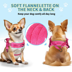SlowTon puppy harness soft padding close-up, gentle against skin for longer, calmer walks