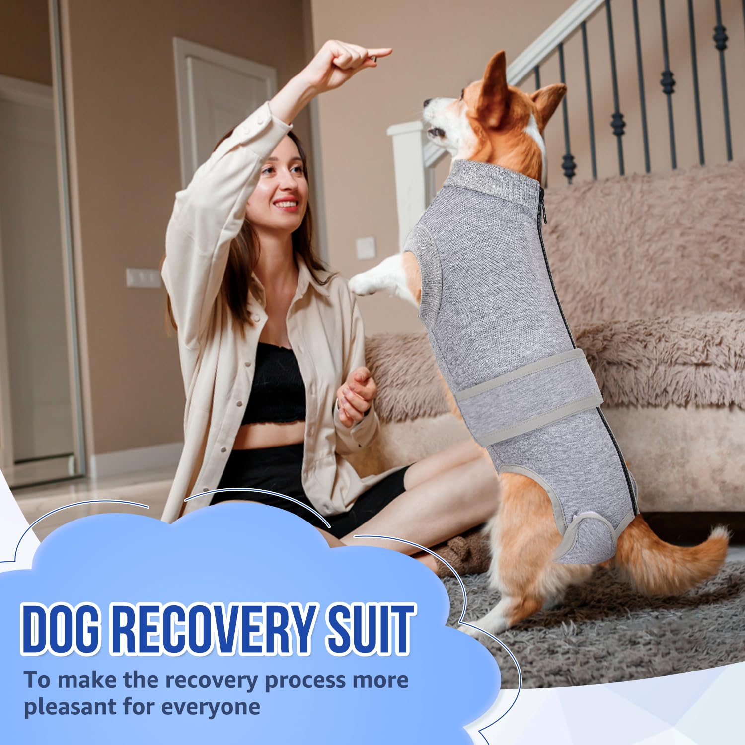 SlowTon recovery suit reduces anxiety with soft fabric and secure fit.