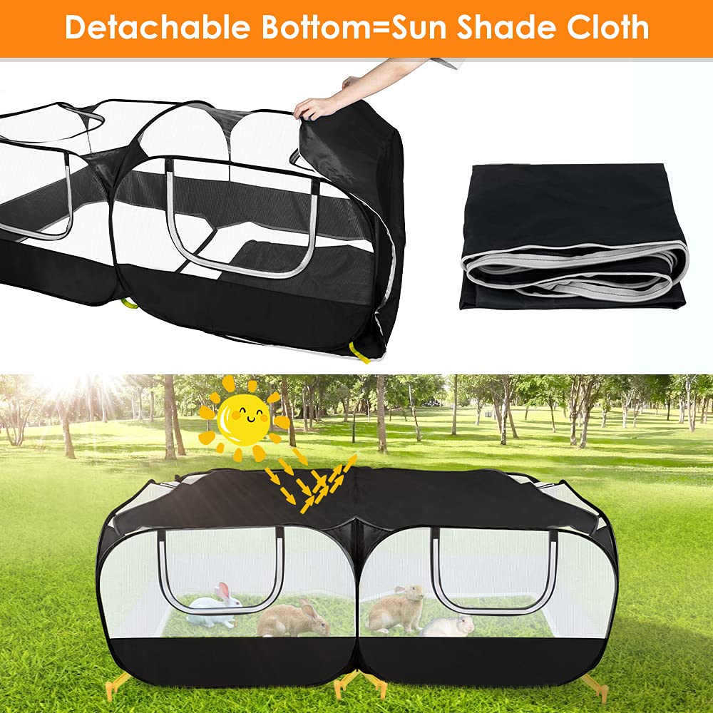 SlowTon playpen offers extra-large space for multiple pets and safe exercise.