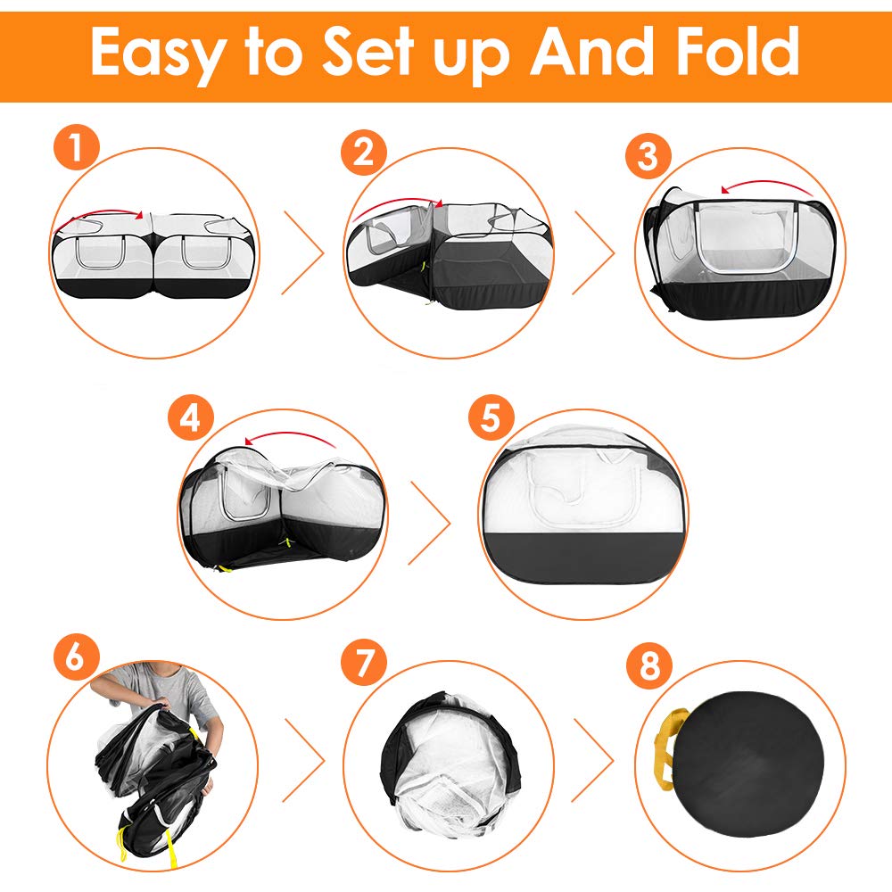 SlowTon pop-up enclosure suitable for cats, rabbits, guinea pigs, and small dogs.