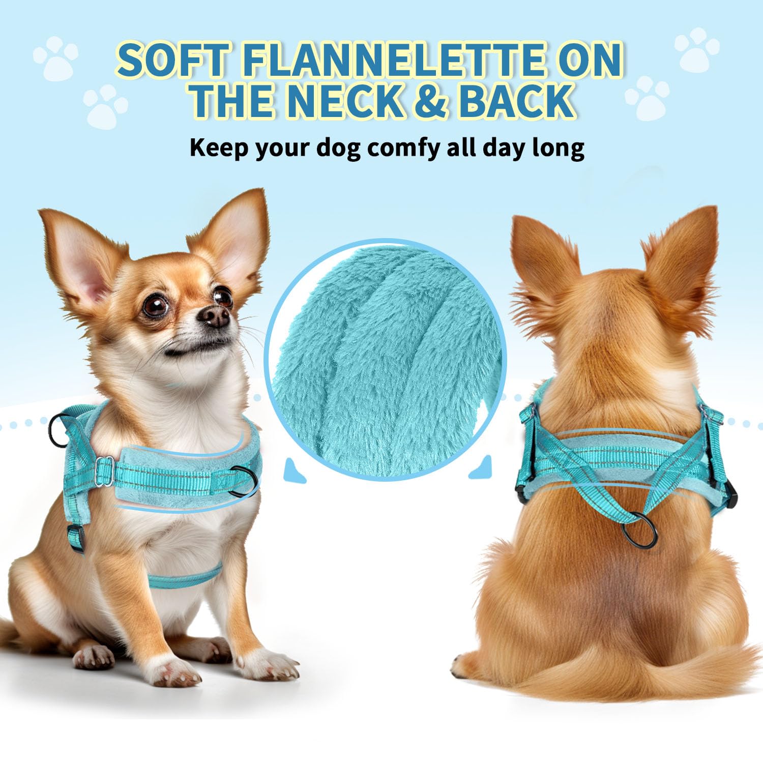SlowTon Soft Flannelette Wrapped Neck Straps protect delicate skin.