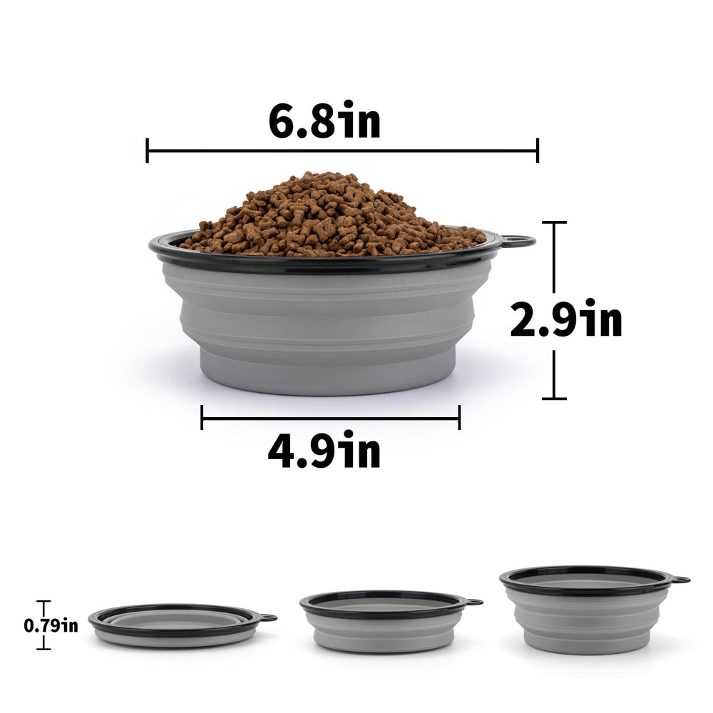 SLSON collapsible dog bowl easy cleaning after meals for daily use.