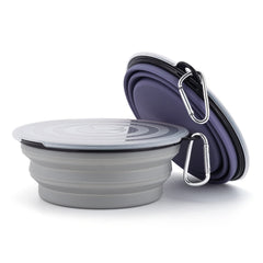 SLSON collapsible dog bowl expanded view showing large capacity.