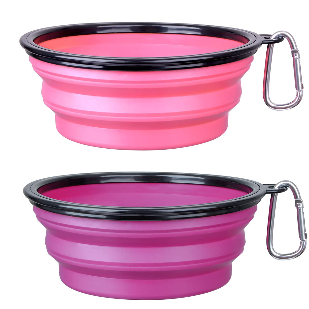 SLSON large collapsible dog bowl folded compact for travel use