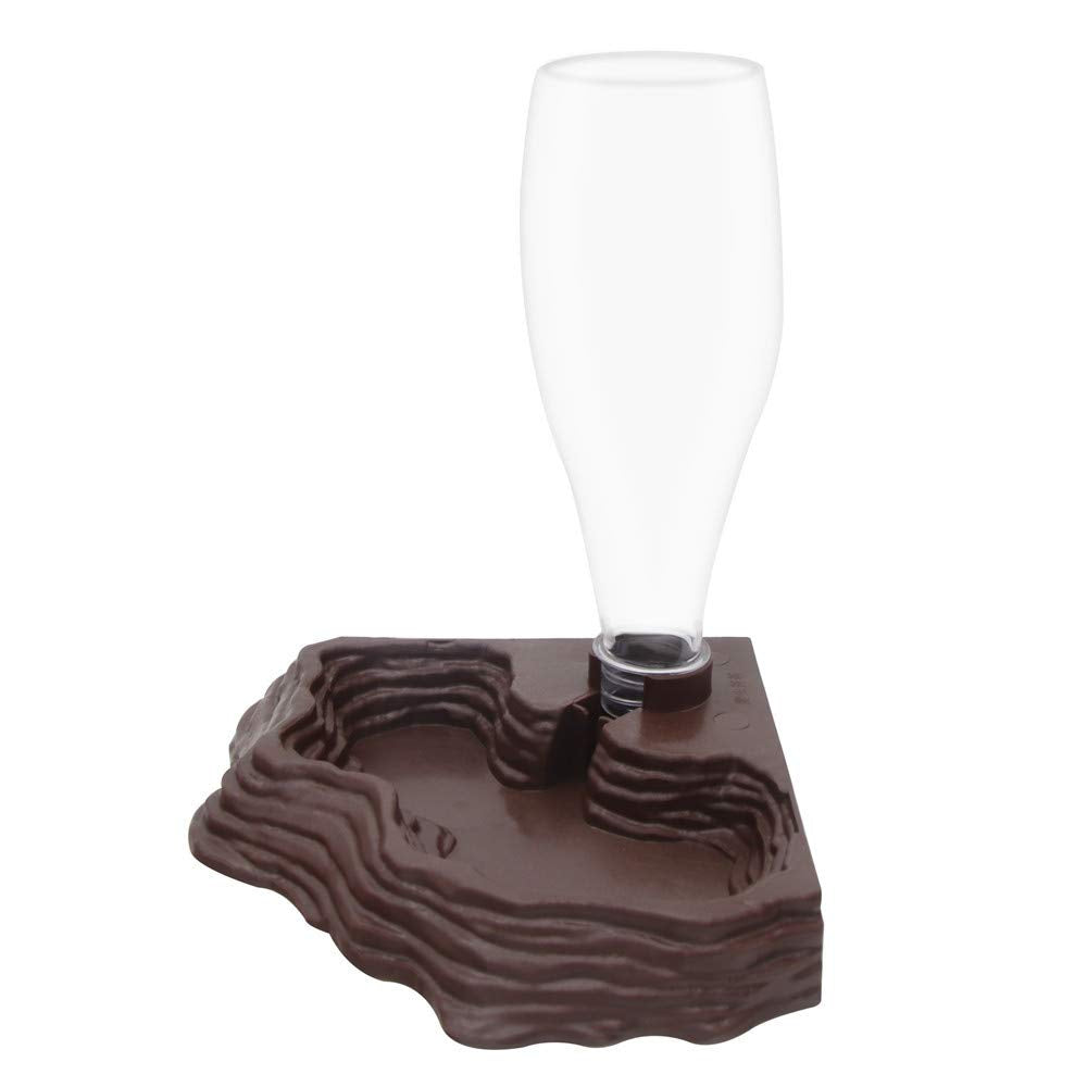 SLSON reptile water feeder 13.5oz provides steady water supply in terrarium.