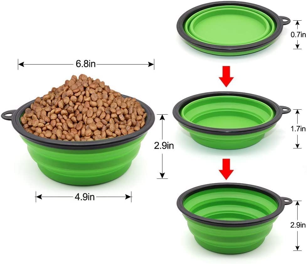 Two SLSON bowls in a travel bag, ready for hikes and trips.