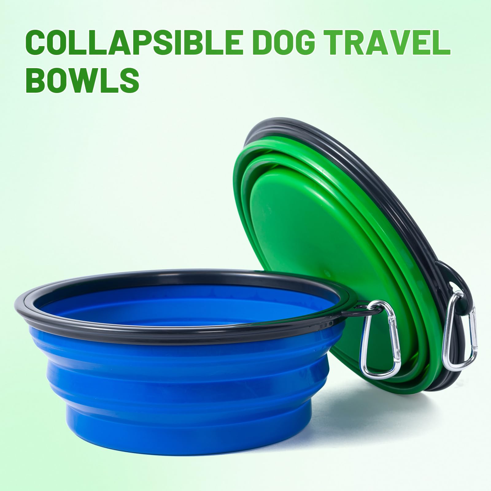 Two carabiners included with SLSON bowls for easy attachment to gear.