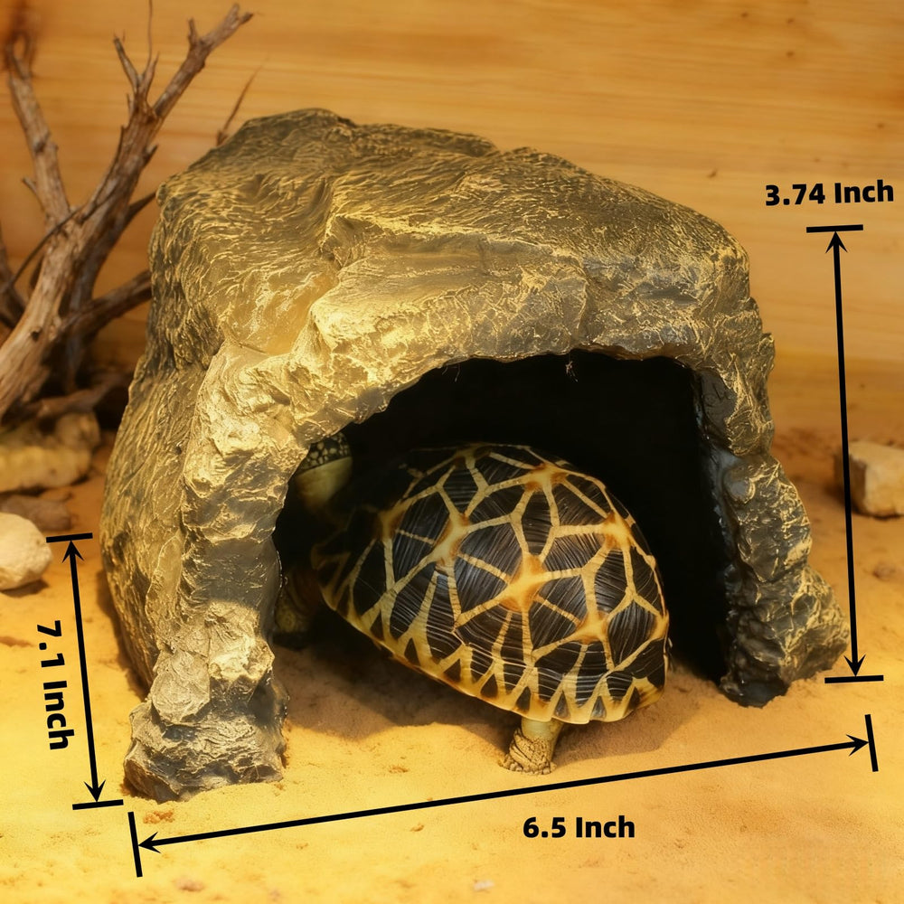 SLWHYZL turtle habitat hideout creates a cozy retreat for turtles and amphibians