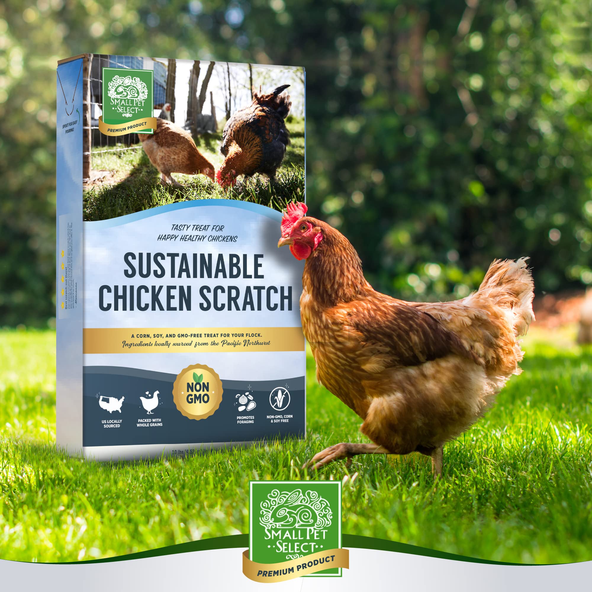 Ready-to-use 10 lb bag from Small Pet Select for everyday feeding