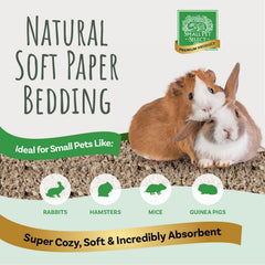 Small Pet Select bedding in a hamster enclosure, soft and absorbent.