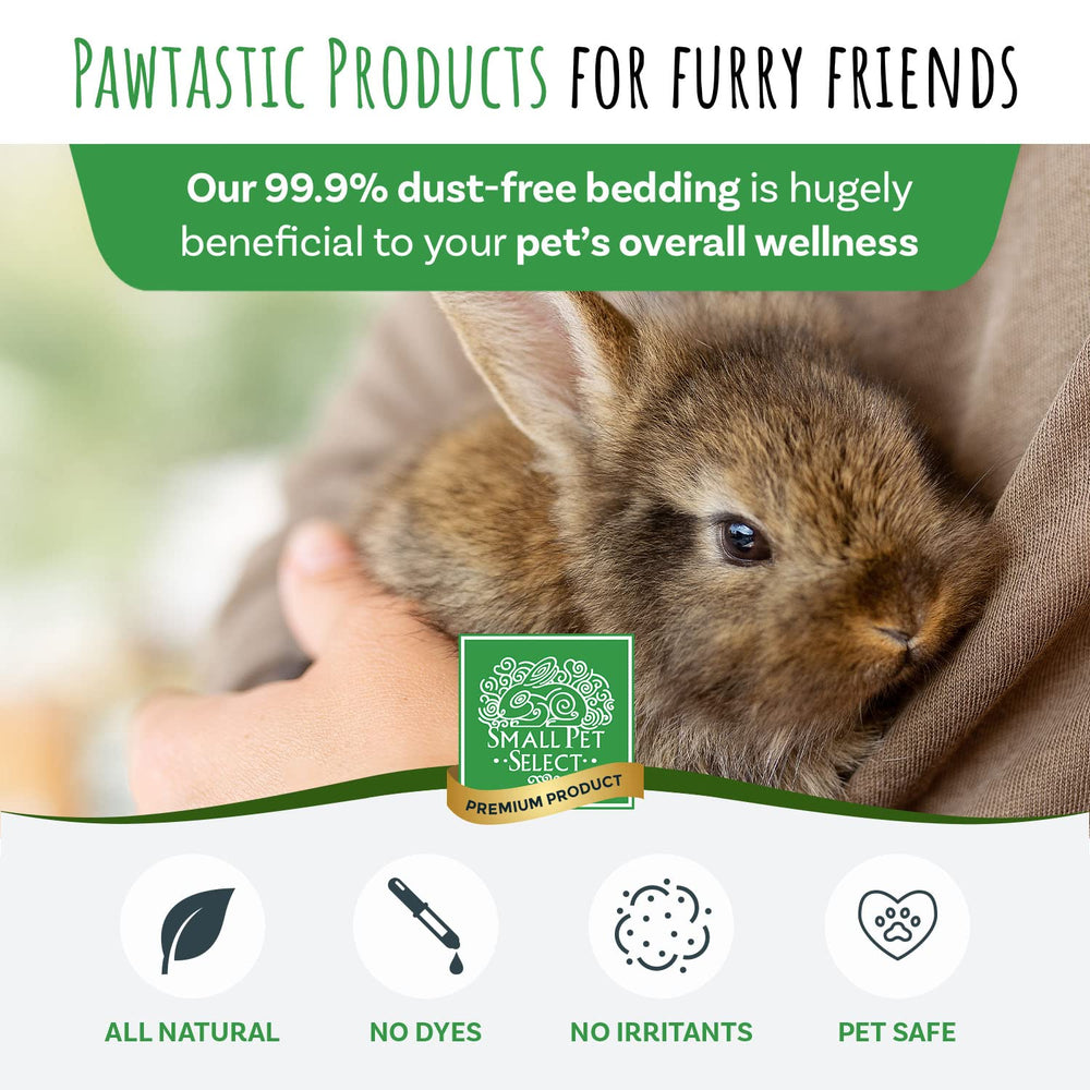 Small Pet Select bedding demonstrates odor-control capability in use.