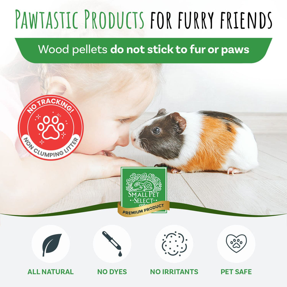Small Pet Select dust-free pine bedding improves air quality.