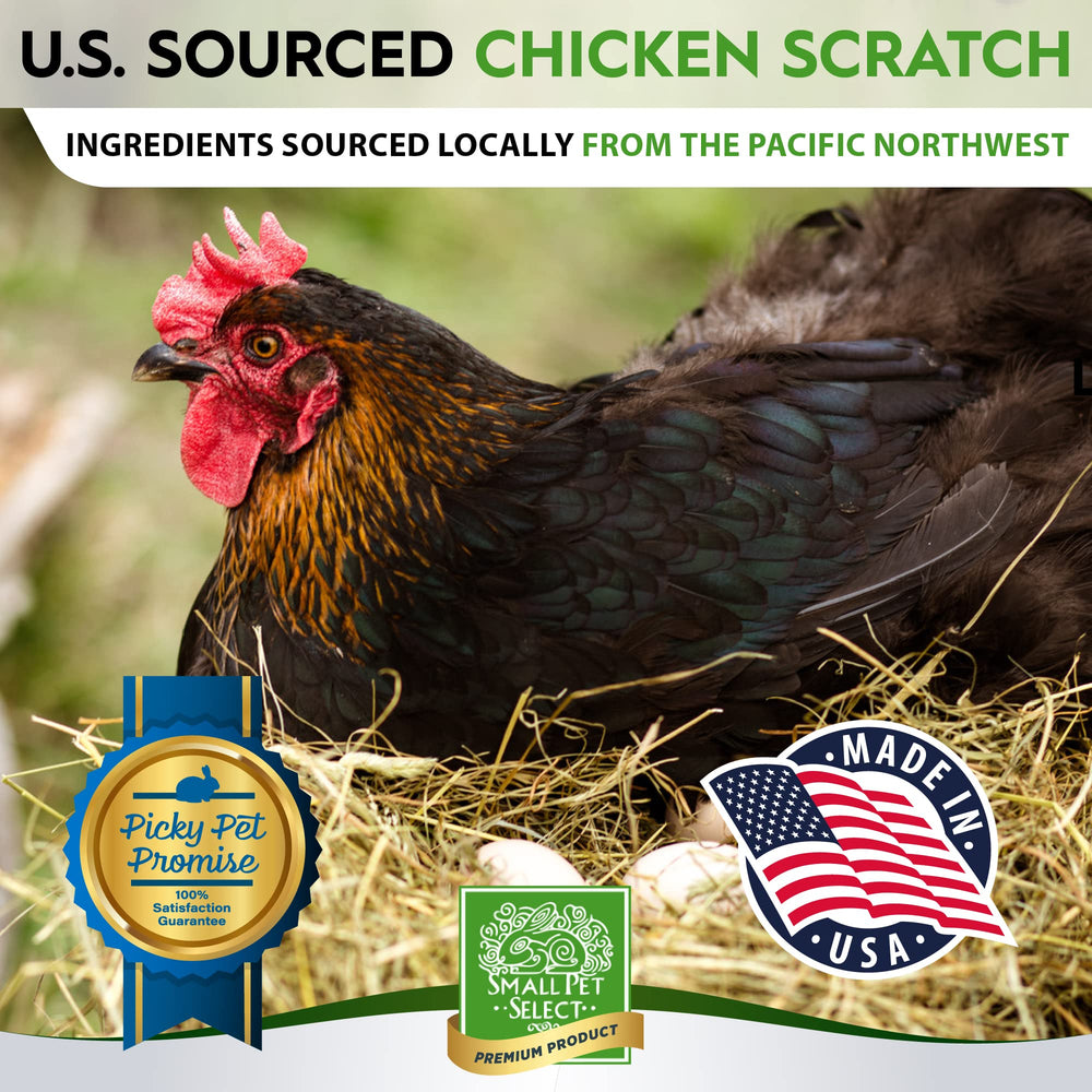 Foraging-friendly scratch encourages natural pecking and activity