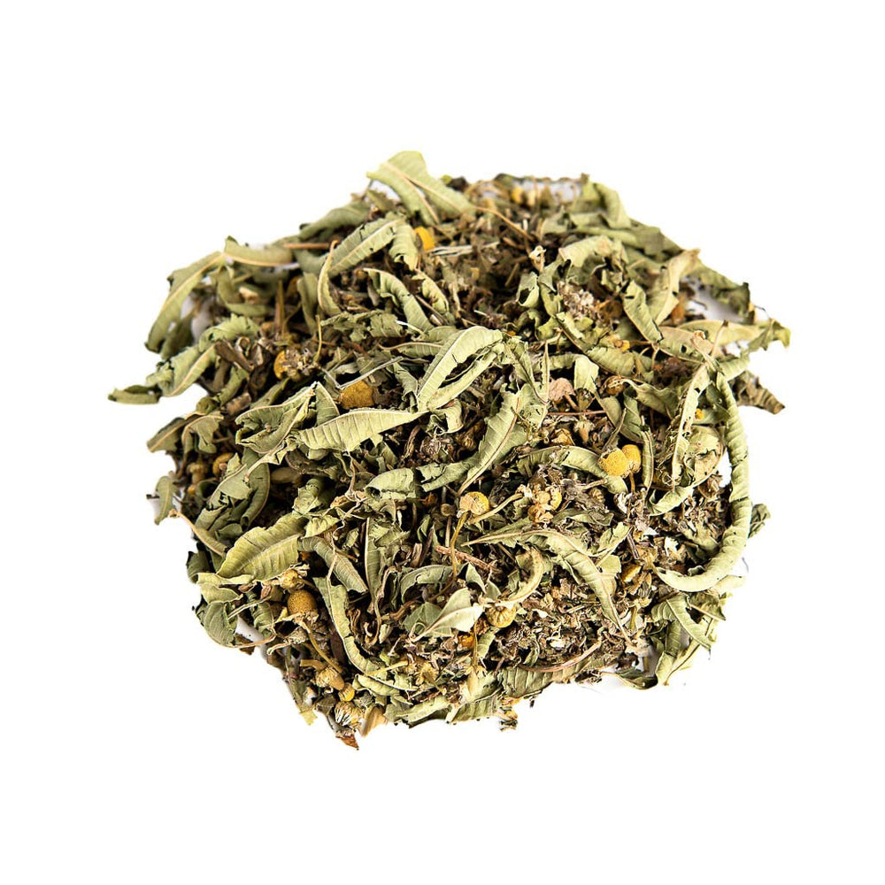 Small Pet Select Green Crunch herbal blend in a bowl, ideal for enticing greens.