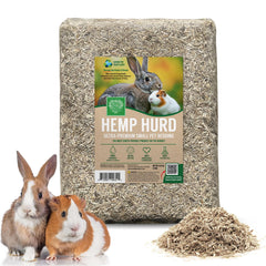 Small Pet Select Hemp Hurd Bedding demonstrates high absorbency for drier cages.