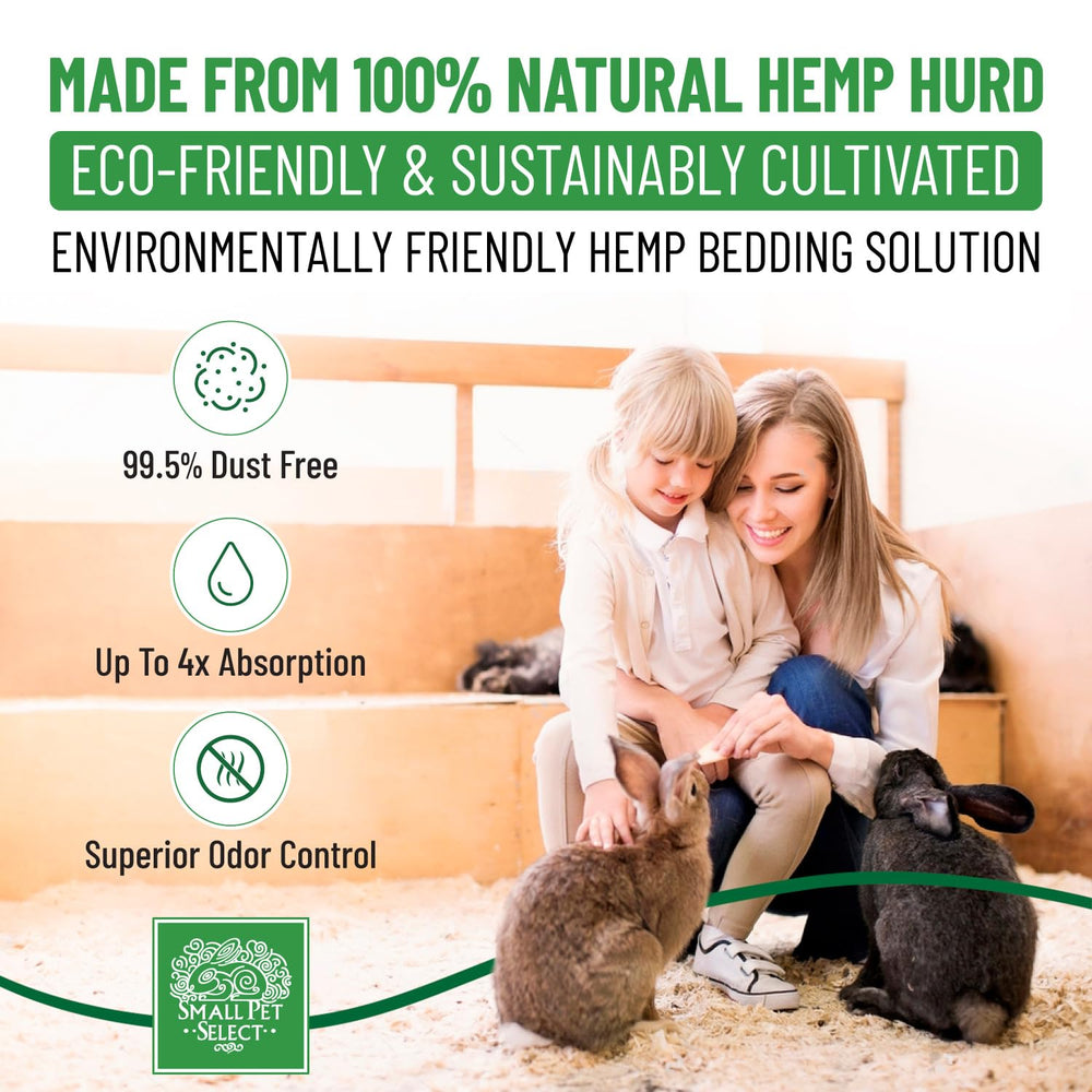Small Pet Select Hemp Hurd Bedding with a soft texture for cozy resting areas.