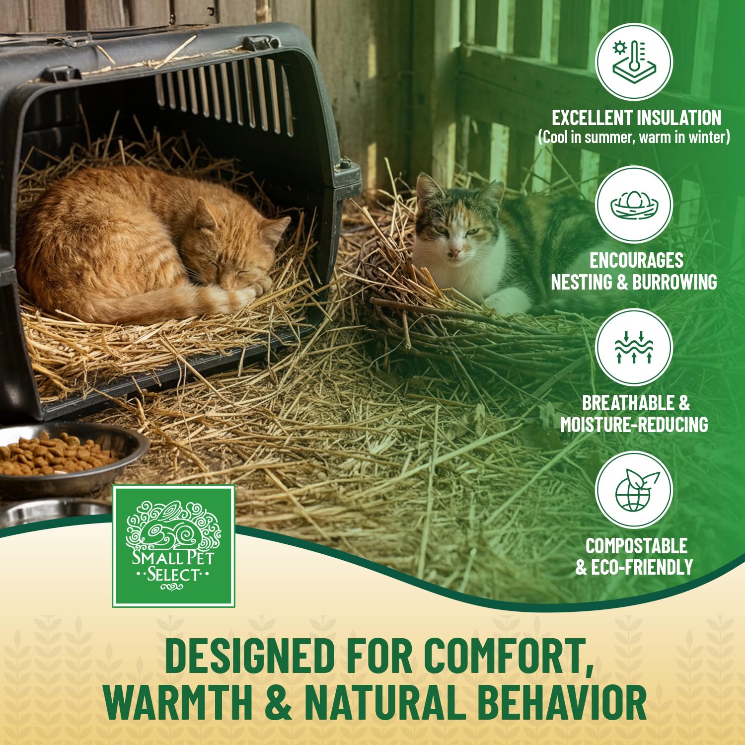 Small Pet Select low-dust weed-free bedding for cleaner habitats