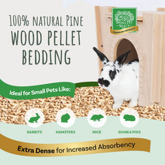 Small Pet Select odor-control pine pellets for a fresher cage.