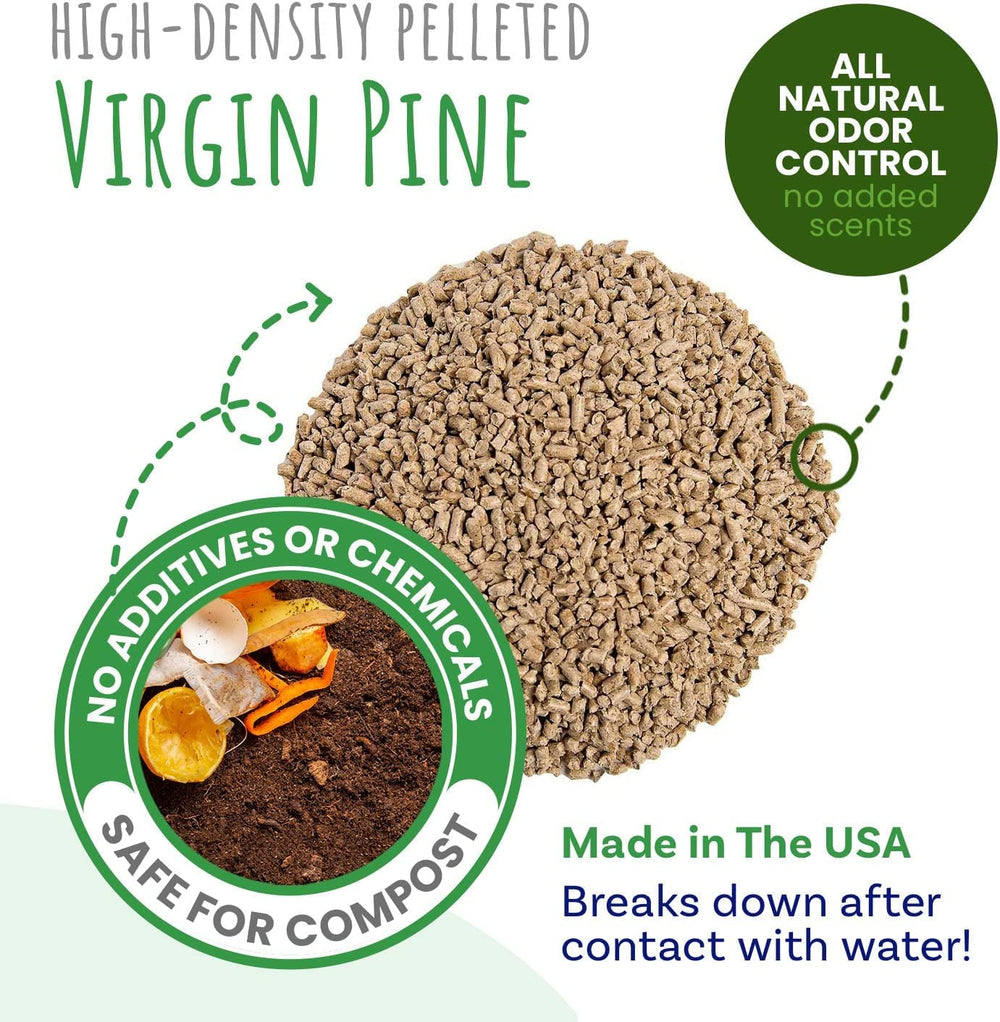 Small Pet Select pine litter features low-dust, non-tracking pellets for cleaner homes.