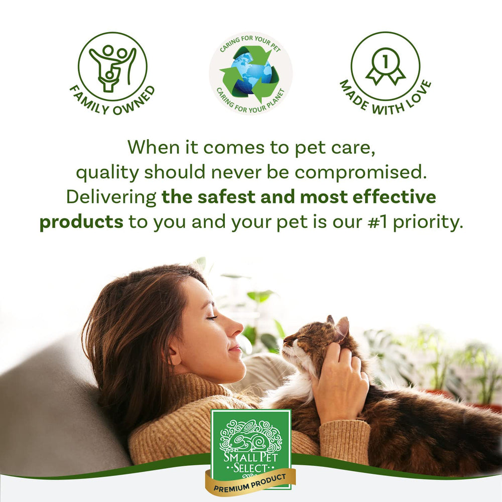 Small Pet Select pelleted pine litter is sifting box compatible for easy cleaning.