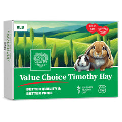 Small Pet Select Value Choice Timothy Hay box shows daily freshness for grazing