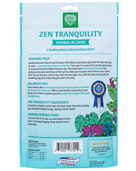 Guinea pigs sampling Zen Tranquility herbs for stress-free meals.