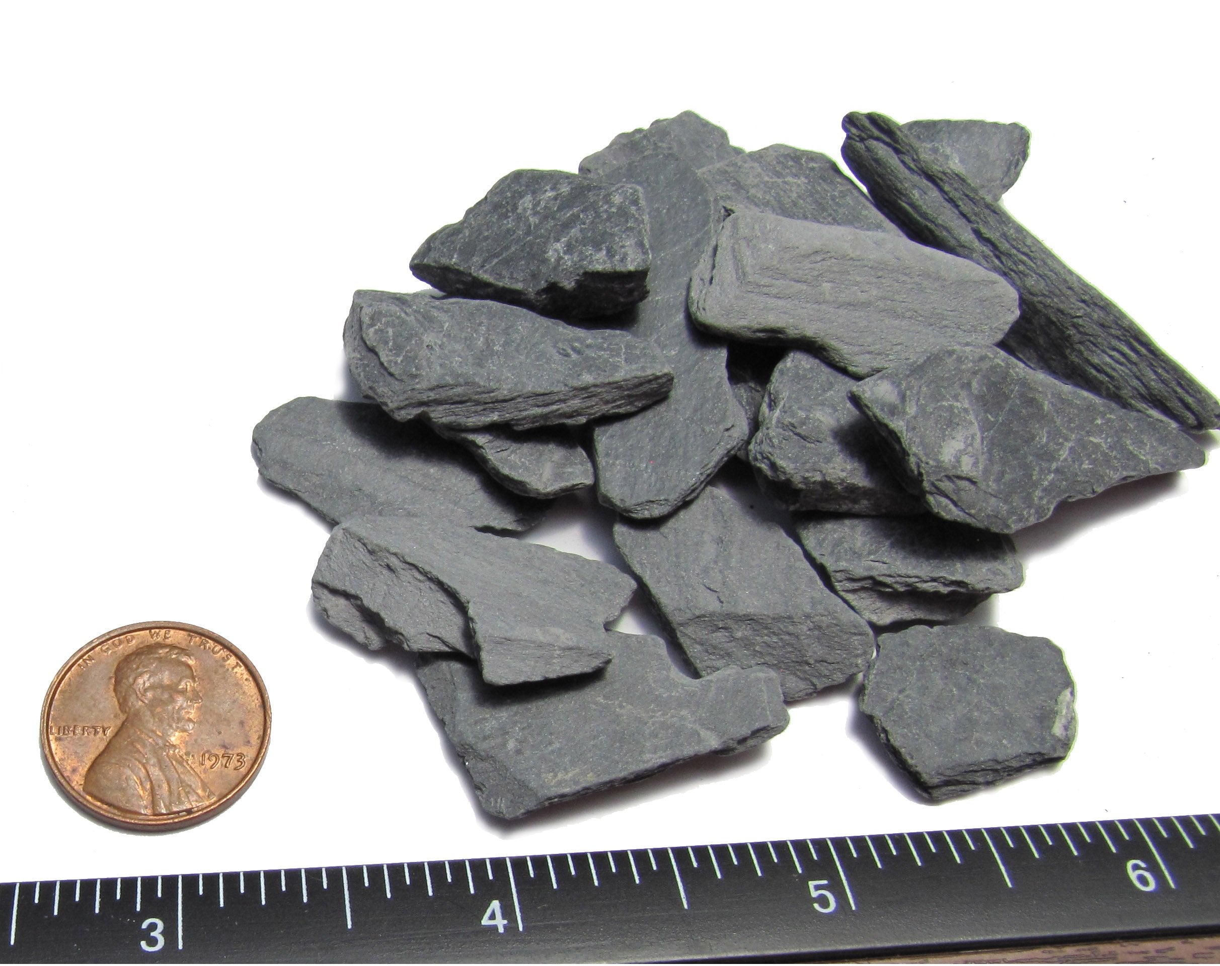 Small World Slate & Stone grey stones for reptile enclosures and warm hides.