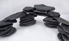 Small World Slate & Stone miniature garden stones for dioramas and fairy gardens with realistic texture.