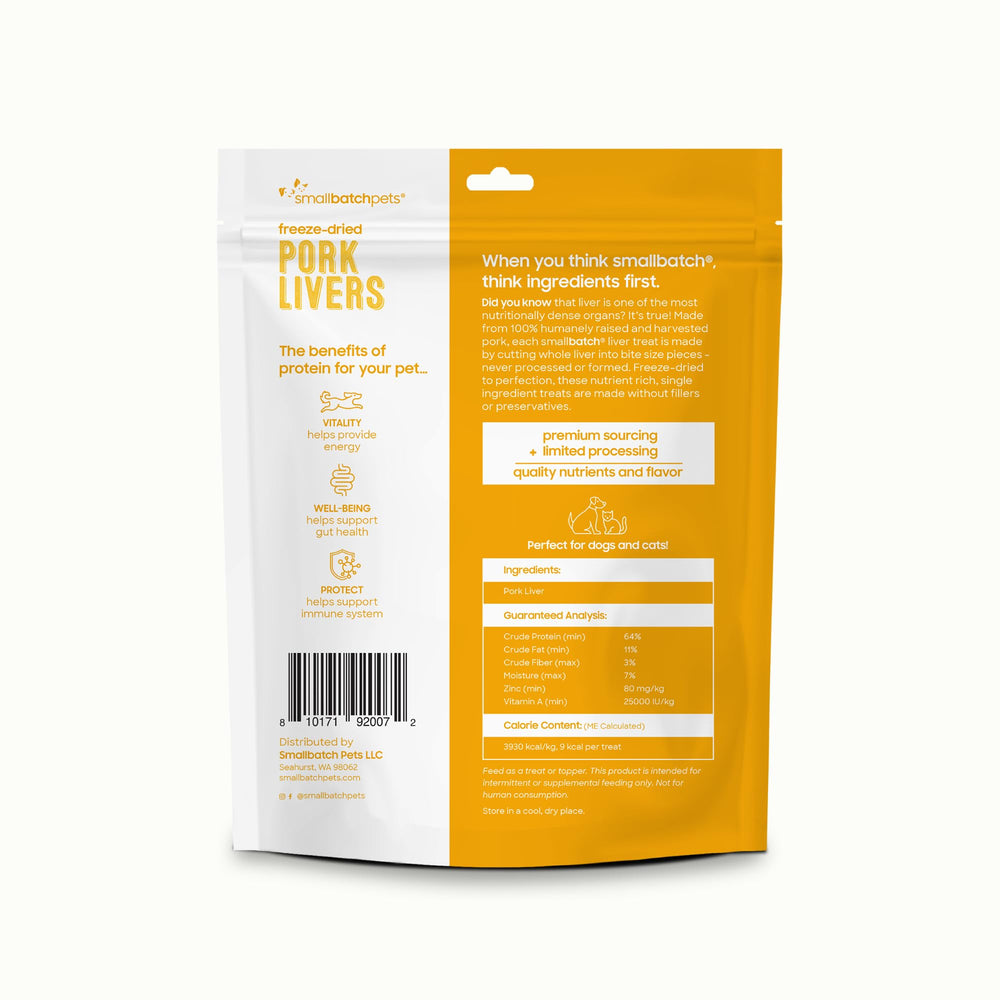 smallbatch freeze-dried pork liver dog treats training-use closeup demonstrates portable rewards.