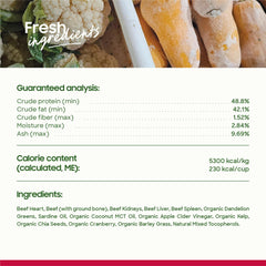 Smallbatch Freeze-Dried Raw Cat Food bag 10-oz, shelf-stable option for easy storage.