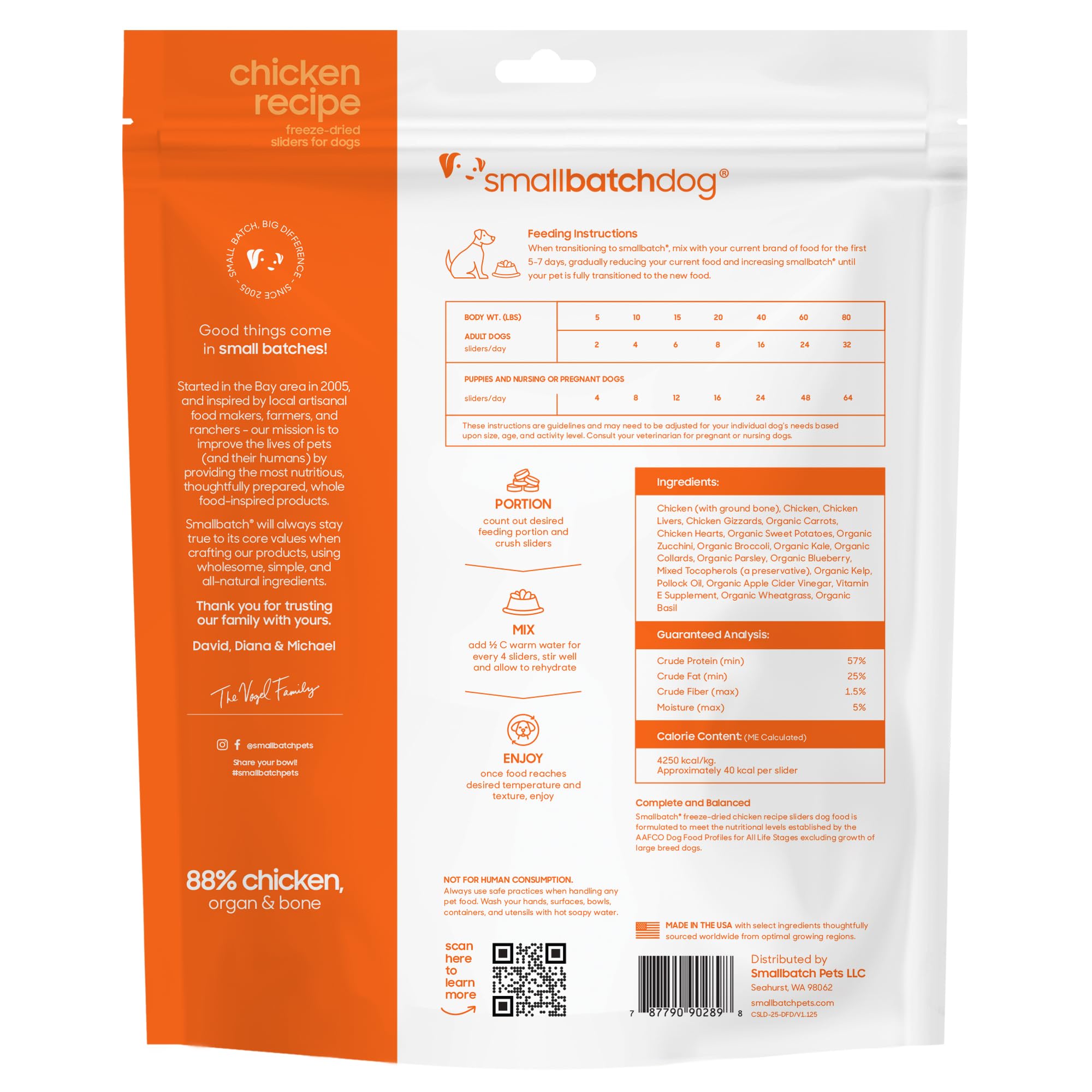 Smallbatch Pets reseal packaging detail communicates freshness and long-lasting flavor.